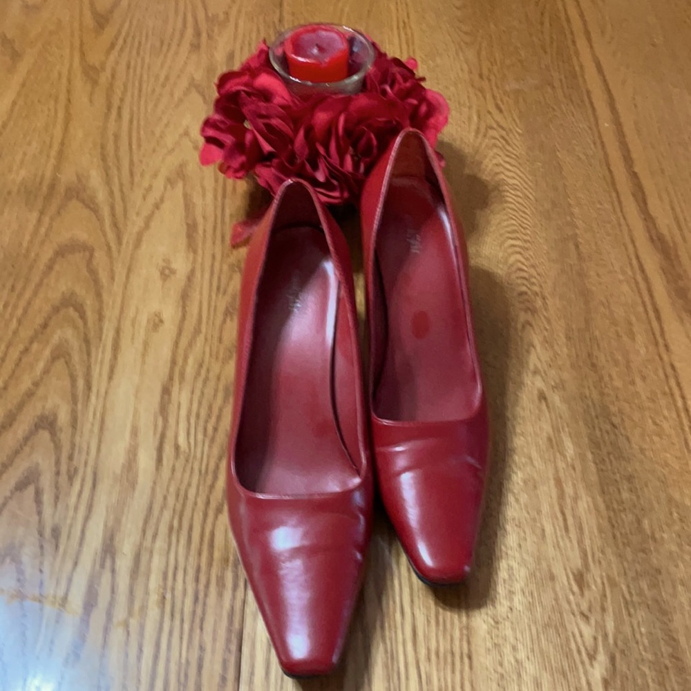 East Fifth bright red heels